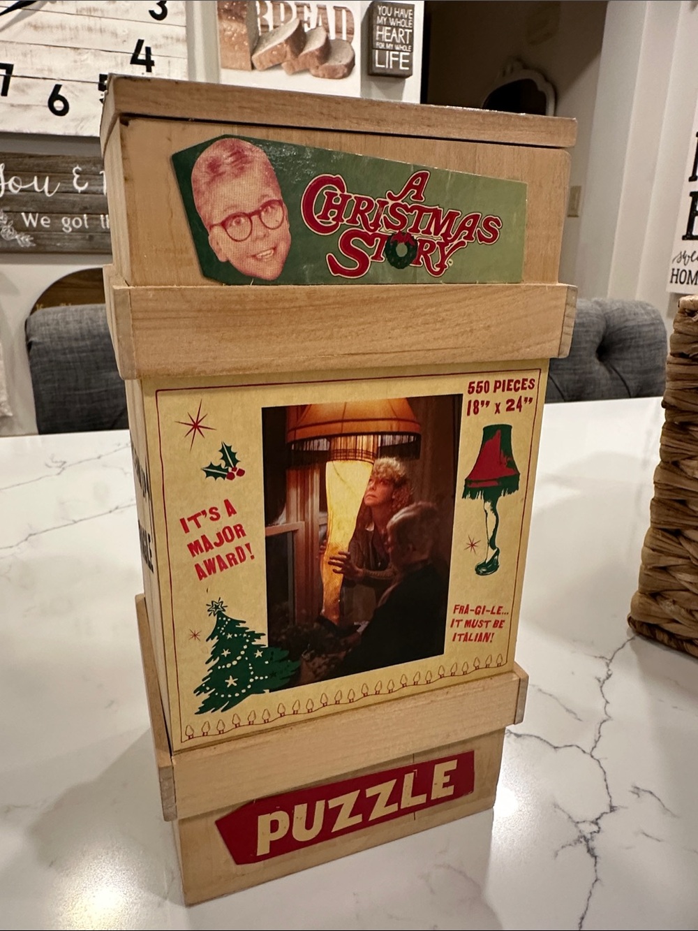 A Christmas Story 550-Piece Puzzle - Vintage Box Art